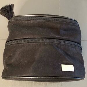 New auth Christian Dior Beauty mini train case makeup cosmetics toiletries bag